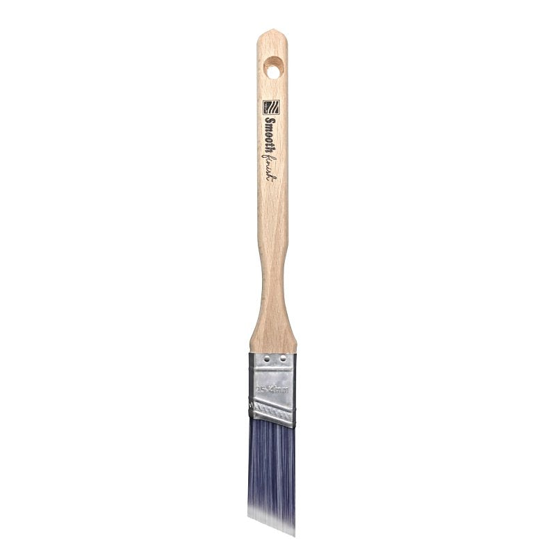 Nour 4441-25N Paint Brush, 1 in W, Angular Brush, Synthetic Bristle, Sash Handle