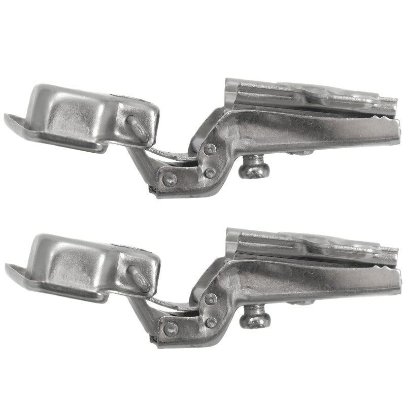 Laurey 10200 Cabinet Hinge, 110 deg Hinge Opening, 1/2 in Overlay, Self Close, Chrome