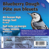 Heath DD-19 Corn Wild Bird Food, 11.25 oz, All-Season, Suet, Cake, Blueberry Dough, Pack of 12