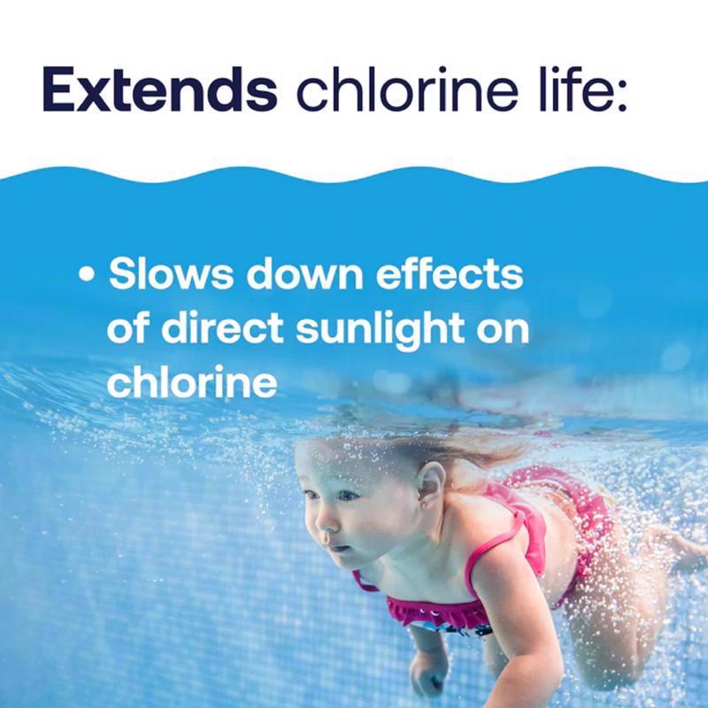 HTH Pool Care Granule Chlorine Stabilizer 4 lb, Pack of 4