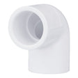 Charlotte Pipe PVC 02300 0600 Pipe Elbow, 1/2 in, Socket, 90 deg Angle, PVC, White, SCH 40 Schedule, 600 psi Pressure
