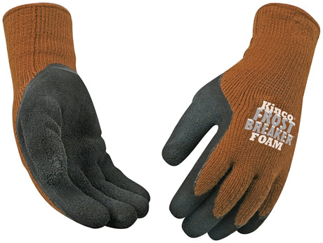 Frost Breaker 1787-XL Protective Gloves, Men's, XL, 11 in L, Regular Thumb, Knit Wrist Cuff, Acrylic, Brown