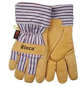 Heatkeep 1927-L Protective Gloves, Men's, L, 11-1/2 in L, Wing Thumb, Easy-On, Palomino