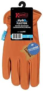 Kinco 381P-XL Gloves, XL, Keystone Thumb, Elastic Cuff, Buffalo Leather