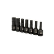 GearWrench 84941 Impact Socket Set, 7-Piece, Chrome Molybdenum Steel, Manganese Phosphate