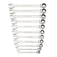 GearWrench 88687 Ratcheting Wrench Set, 11-Piece, Specifications: Metric Measurement