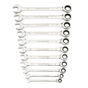 GearWrench 88687 Ratcheting Wrench Set, 11-Piece, Specifications: Metric Measurement