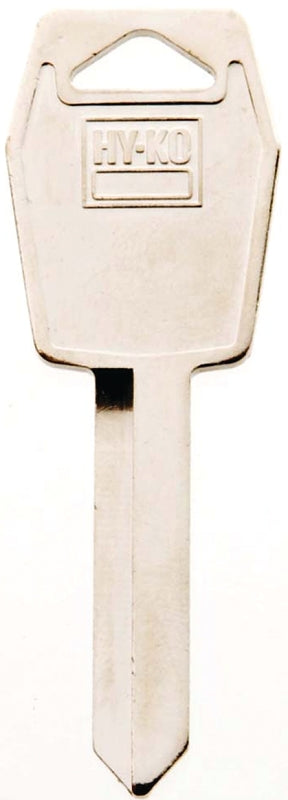 Hy-Ko 11010H55 Key Blank, Brass, Nickel, For: Ford, Lincoln, Mercury Vehicles, H55 Key Number, Pack of 10
