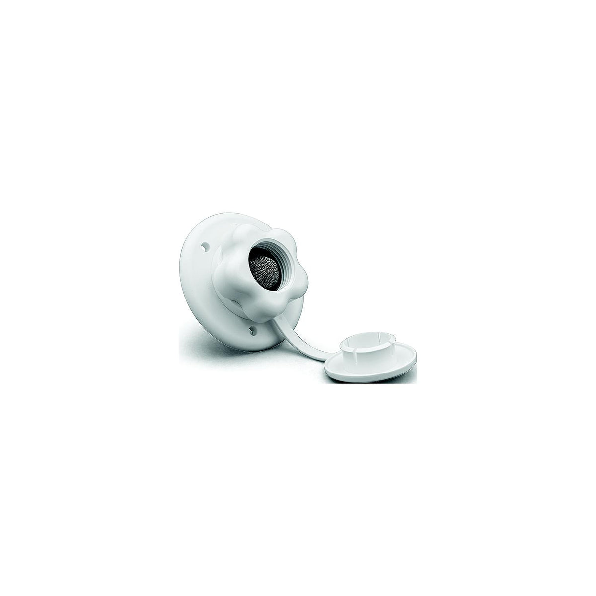 B&B Molders 94216 City Water Fill w/Plastic Check Valve, Polar White