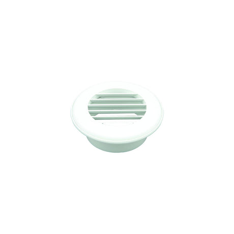 94264 4 in. Heat Vent with No Damper, Polar White