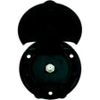 B&B Molders 94350 Compact Enclosure, Black, Dual Coax