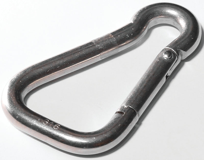 Baron S24502-3/8 Spring Snap, 11/16 in Snap Opening, 4 in L Dimensions, 400 lb Working Load, Stainless Steel