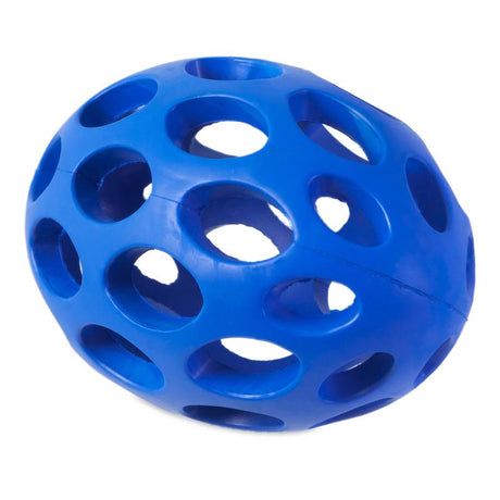 JW Pet Hol-ee For Dog Assorted Rubber Football Dog Toy Medium 1 pk