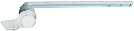Plumb Pak PP835-60 Toilet Flush Lever, Front Mounting, 8 in L Flush Arm, Plastic, White