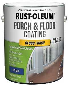 Rust-Oleum 320471 Porch and Floor Paint, Gloss Sheen, 1 gal, Can, 300 to 400 sq-ft/gal Coverage Area, Pack of 2