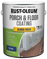 Rust-Oleum 320471 Porch and Floor Paint, Gloss Sheen, 1 gal, Can, 300 to 400 sq-ft/gal Coverage Area, Pack of 2