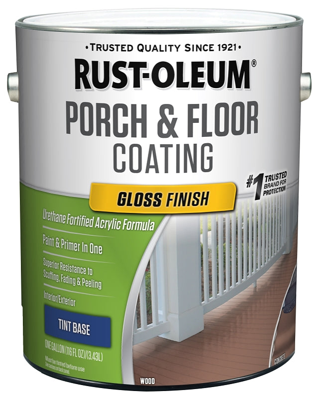 Rust-Oleum 320471 Porch and Floor Paint, Gloss Sheen, 1 gal, Can, 300 to 400 sq-ft/gal Coverage Area, Pack of 2