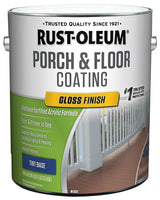 Rust-Oleum 320471 Porch and Floor Paint, Gloss Sheen, 1 gal, Can, 300 to 400 sq-ft/gal Coverage Area, Pack of 2