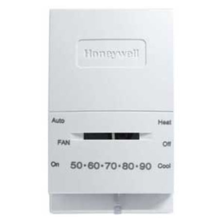Honeywell CT54K1000/E1 Non-Programmable Thermostat, 45 to 95 deg F, White