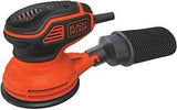 Black+Decker BDERO600 Random Orbit Sander, 2.6 A, 5 in Pad/Disc, Includes: (1) Sheet Sandpaper and (1) Dust Bag