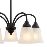 Boston Harbor OG24020 Chandelier, 5-Lamp, Metal Fixture, Matte Black Fixture
