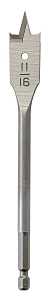 Milwaukee 48-27-0681 Boring Bit, 11/16 in Dia, 6 in OAL, Flat Flute, 1/4 in Dia Shank, Hex Shank