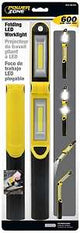 PowerZone ORLEDFHH01 Work Light, AA Battery, LED Lamp, 40, 300 and 600 Lumens, Yellow and Black