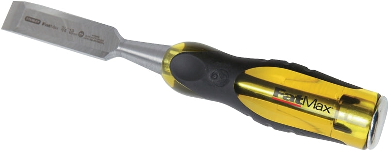 STANLEY Fatmax Thru-Tang 16-978 Chisel, 1 in Tip, 9 in OAL, Chrome Carbon Alloy Steel Blade, Ergonomic Handle