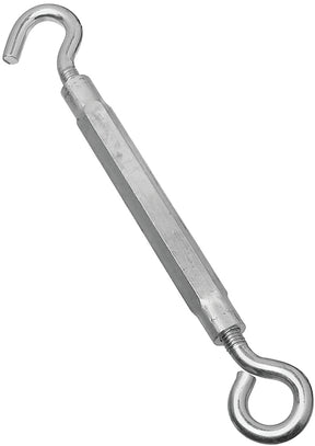 National Hardware 2172BC Series N221-903 Turnbuckle, 320 lb Working Load, 1/2-13 Thread, Hook, Eye, 17 in L Take-Up
