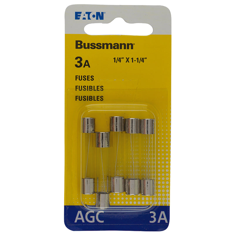 Bussmann 3 amps AGC Clear Blade Fuse 5 pk, Pack of 5