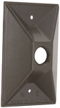 Bell Outdoor 5186-7 Cover, 4-19/32 in L, 2-27/32 in W, Rectangular, 1-Gang, Aluminum, Bronze, Powder-Coated