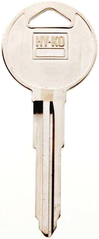 Hy-Ko 11010MZ17 Automotive Key Blank, Brass, Nickel, For: Mazda Vehicle Locks, MZ17 Key Number, Pack of 10