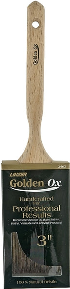 Linzer WC 2462-3 Paint Brush, 3 in W, 3 in L Bristle, China Bristle, Flat Sash Handle