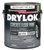 Drylok 43113 Concrete Floor Paint, Flat Sheen, Light Tint Base/White, 1 gal, 300 to 400 sq-ft Coverage Area, Pack of 2