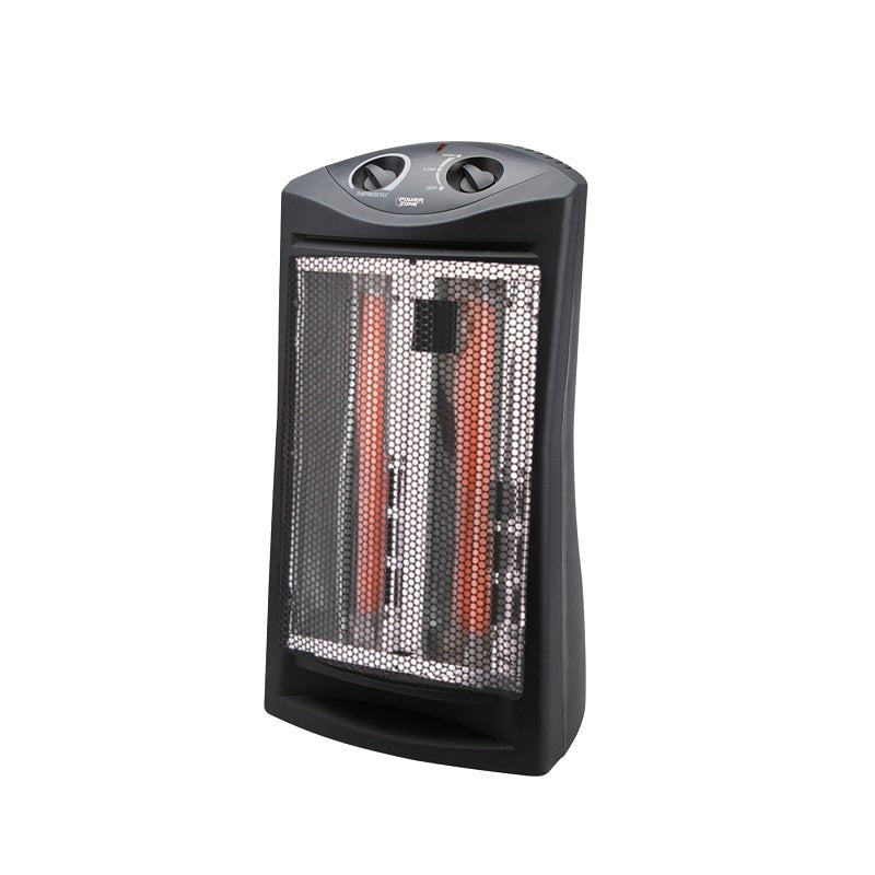EZ Heat QGW15-607 Radiant Quartz Tower Space Heater, 12.5 A, 120 V, 1500 W, Black