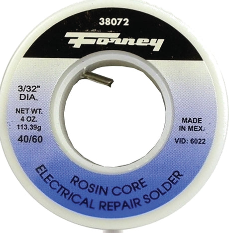 Forney 38072 Solder, Silver/White, 4 oz, Solid