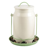 Perky-Pet Wild Bird 5 lb Metal Milk Pail Bird Feeder 5 ports, Pack of 2