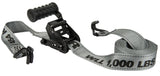 Keeper Diamond Series 45545 Tie-Down, 1-1/2 in W, 12 ft L, Steel, Gray, 1000 lb, J-Hook End Fitting