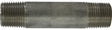 Midland Industries 48101 Pipe Nipple, 1 in, NPT, Stainless Steel, SCH 40 Schedule, 2 in L