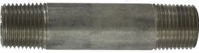Midland Industries 48101 Pipe Nipple, 1 in, NPT, Stainless Steel, SCH 40 Schedule, 2 in L