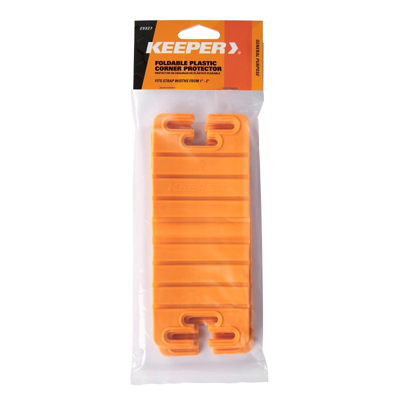 Keeper 29327 Foldable Corner Protector, 2 in Max Webbing Width, Plastic, Orange