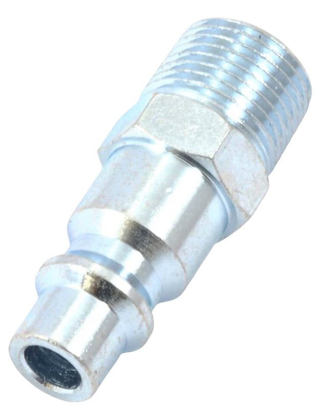 Forney 75307 Air Fitting Plug, 3/8 in, MNPT, Steel
