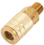 Forney 75316 Coupler, 1/4 in, MNPT, Brass