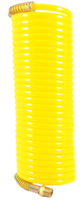 Forney 75418 Air Hose, 1/4 in ID, 25 ft L, MNPT, 200 psi Pressure, Nylon, Bright Yellow