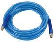 Forney 75450 Flex Air Hose, 1/4 in ID, 25 ft L, MNPT, 210 psi Pressure, Polyurethane, Blue