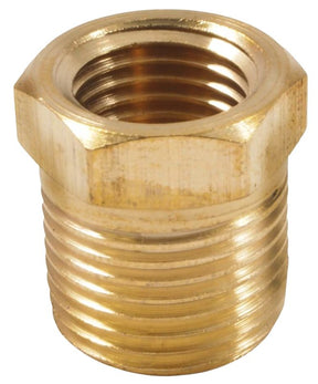 Forney 75535 Pipe Bushing, 1/4 x 3/8 in, FNPT x MNPT, Brass