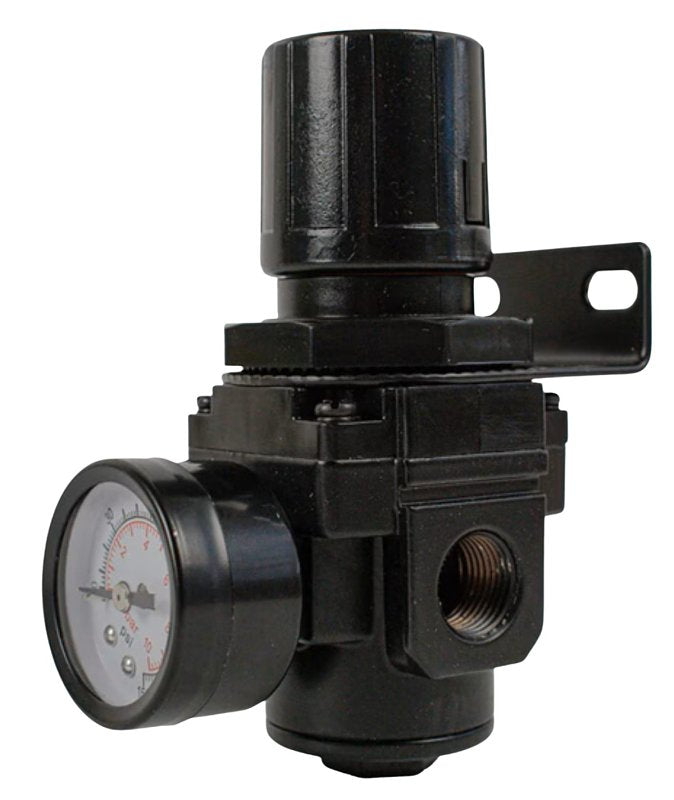 Forney 75585 Full-Size Air Regulator, Plastic, For: Compressors Up to 10 hp