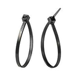 Gardner Bender 46-206UVB Cable Tie, 0.22 in Max Bundle Dia, Double-Lock Locking, 6/6 Nylon, Black, 6 in L, 100/PK