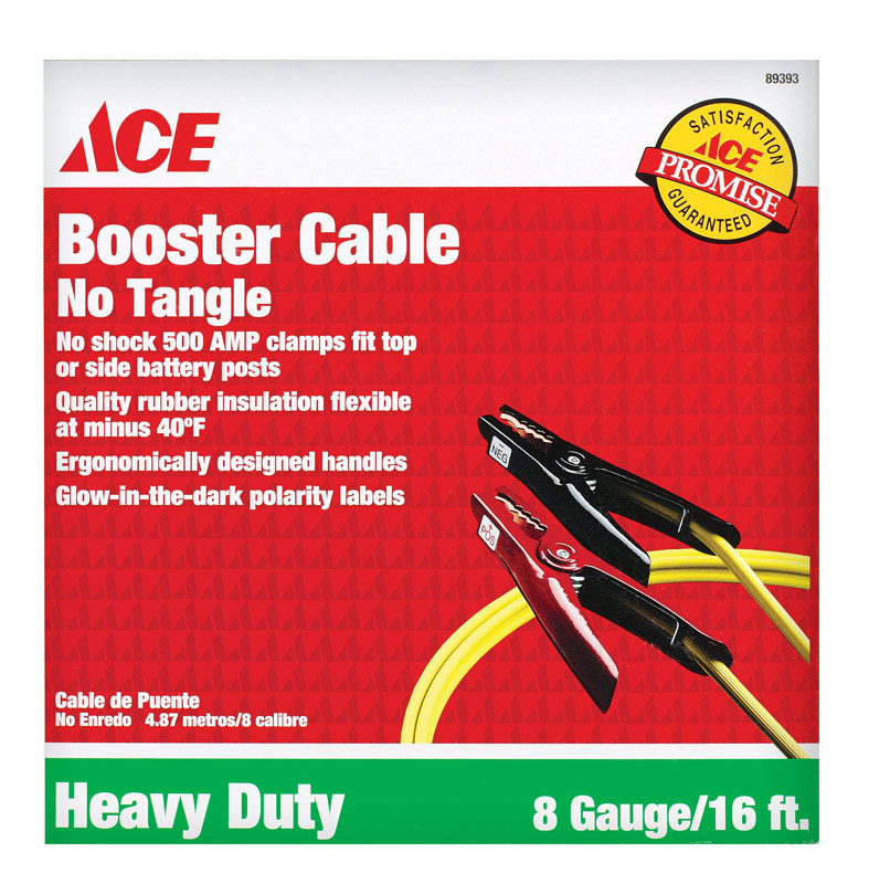 ACE 16 ft. 8 Ga. Booster Cable 275 amps