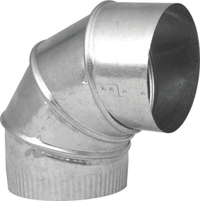 Imperial GV0293 90 deg Adjustable Elbow, 6 in Connection, 24 ga Gauge, Steel, Galvanized, Pack of 8
